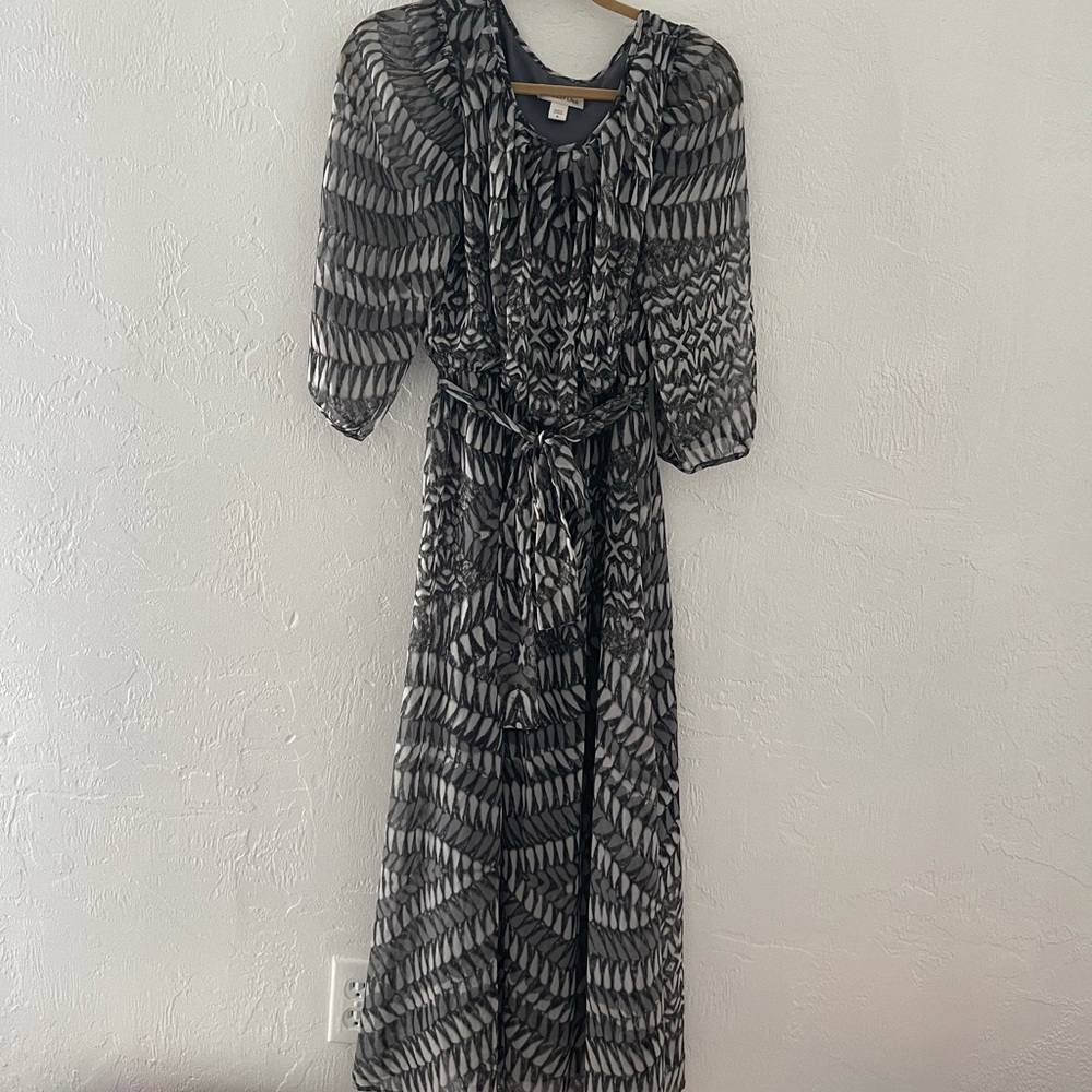 Coldwater Creek Black & Gray Dress, size 8.